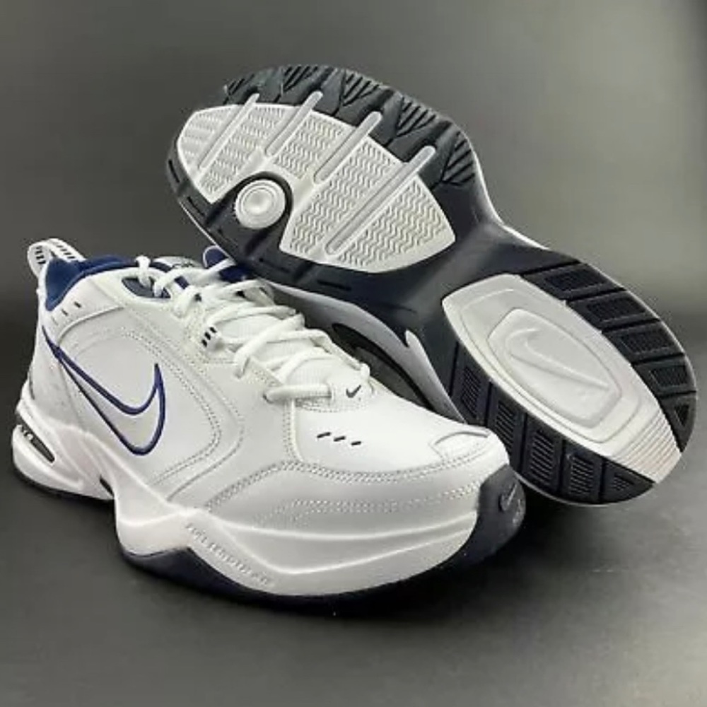 Nike Men's Air Monarch IV White Training Shoes 4E - Picture 9 of 10
